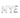 "NYE" New Years Eve Jumbo Letter Balloons