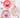 Rose Pink Party Plates - 12 Pack