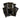 Gold Stars Black Scalloped 9" Plates