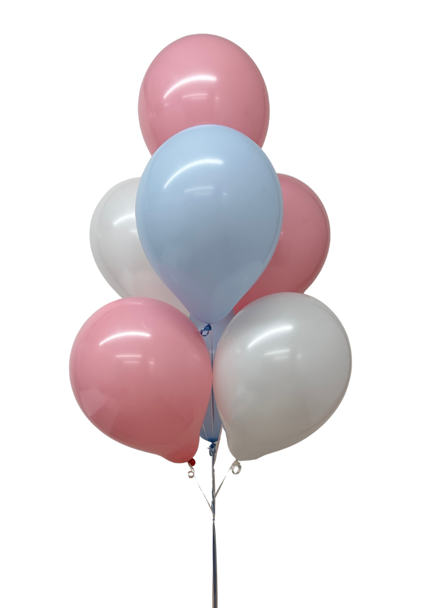 Pink and hot sale blue baby balloons