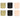 Black and Gold Paper Crepe Streamers