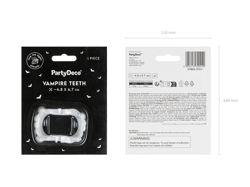 Vampire teeth, white – Cutie Balloons