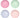 Large Pastel Multicolour Plates