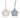 Ali+Oli Silicone Pacifier Case 2 pack Star (Mist-Sand)