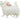Supershape Cream Cat with Bow