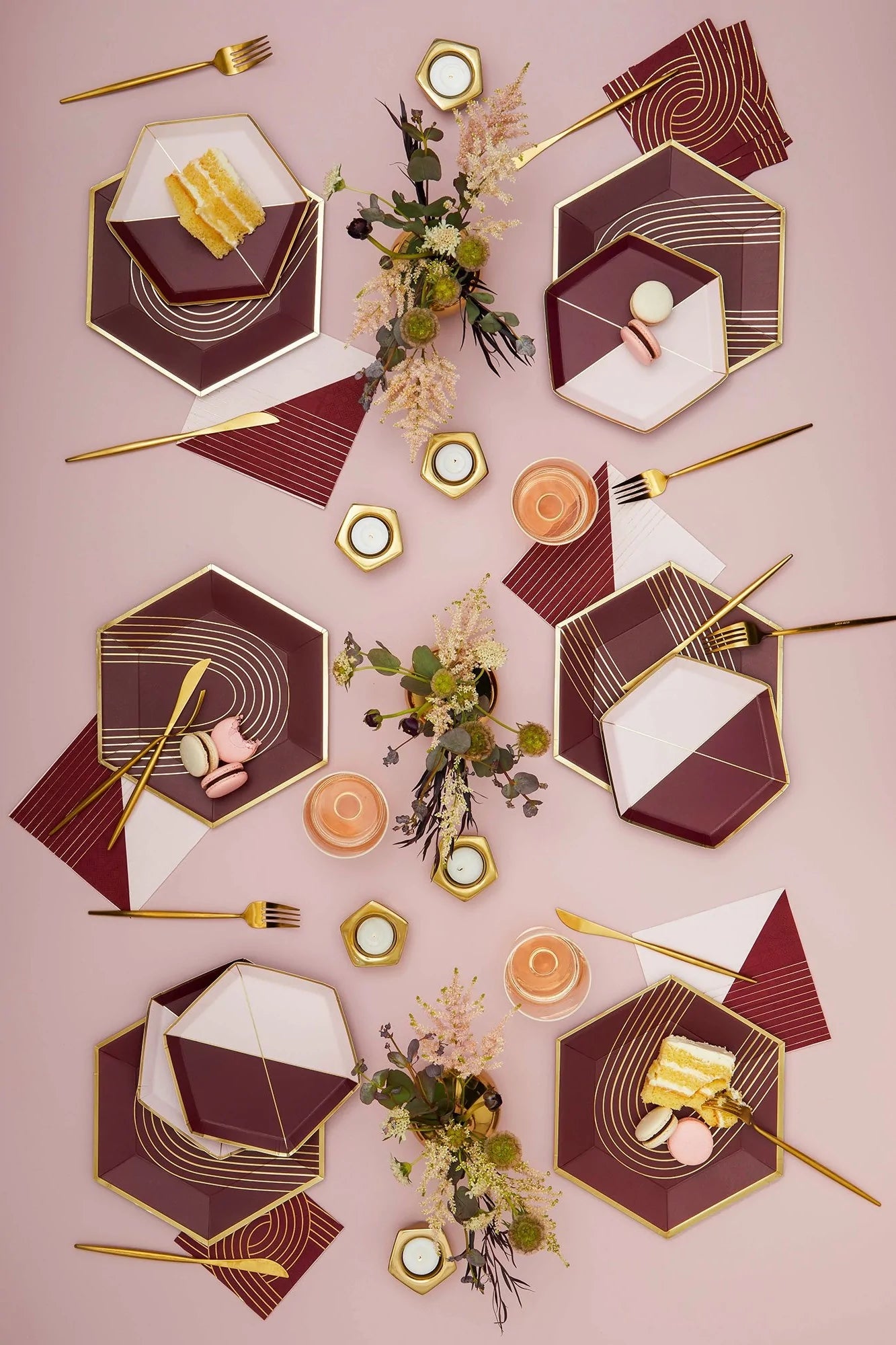 Maroon paper outlet plates