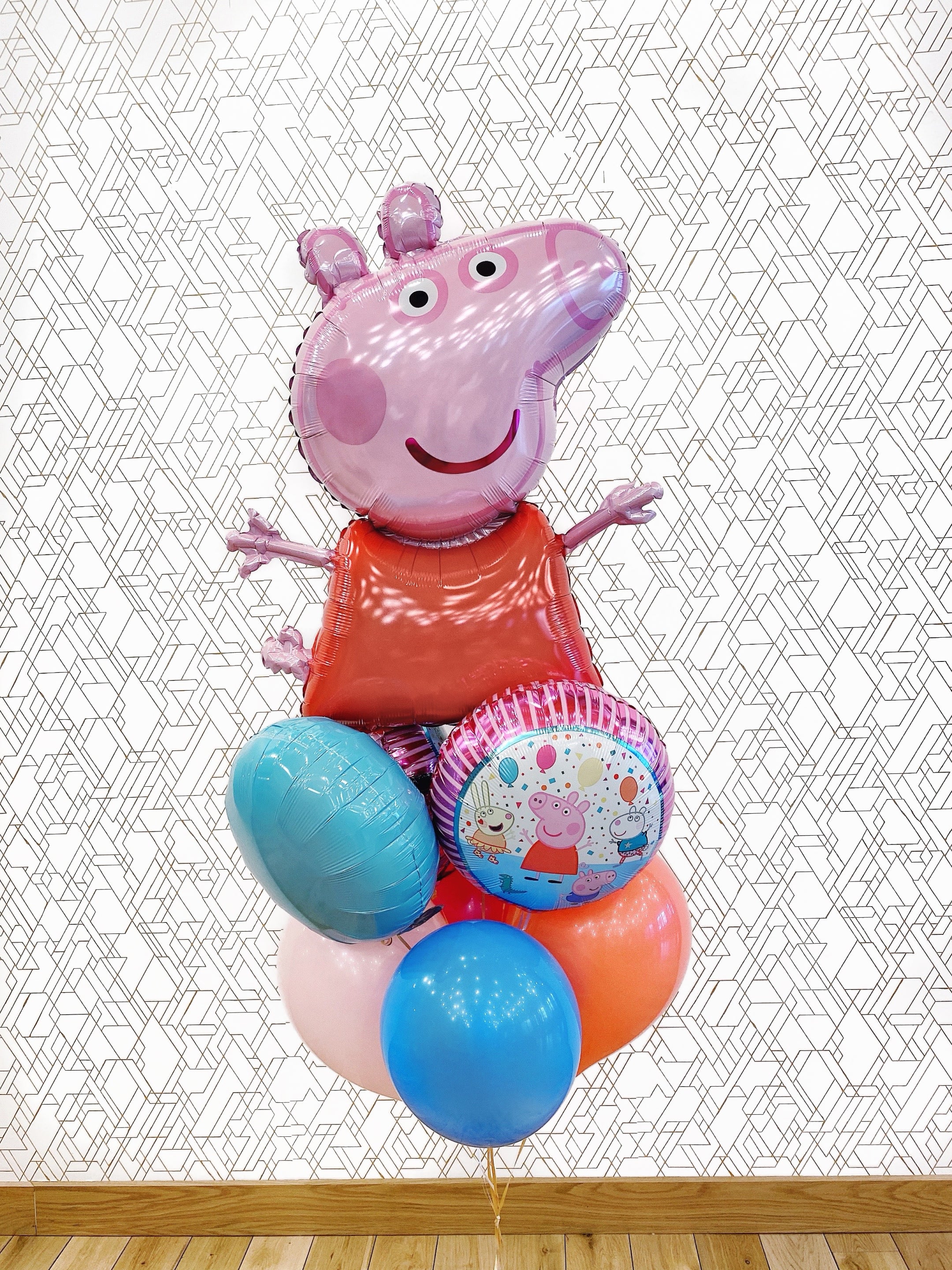 Peppa the Pig Balloons (Extra Deluxe Bouquet) Kids Birthday Balloons