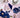 Erika - Pale Pink and Navy Colorblock Large Paper Plates